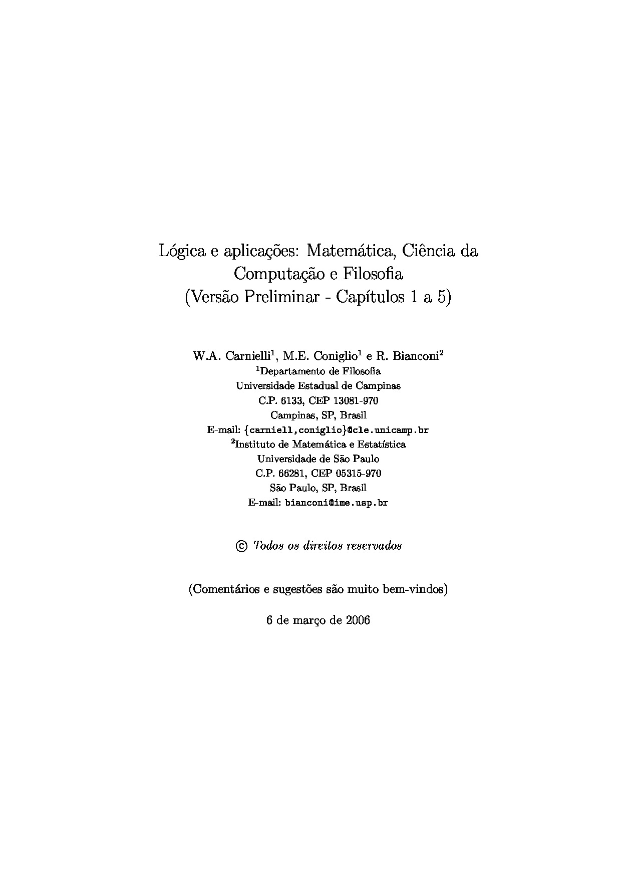 (MozPDF.com)- Lógica e Aplicações Matemática, Ciência da Computação e Filosofia (W. A. Carnielli, M. E. Coniglio,).pdf